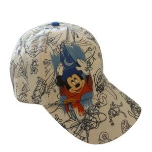 Disney Ink & Paint Sketchbook Sorcerer Mickey Mouse Youth Kids Baseball Cap Hat